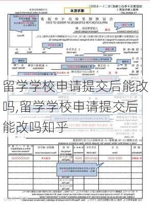 留学学校申请提交后能改吗,留学学校申请提交后能改吗知乎