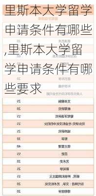 里斯本大学留学申请条件有哪些,里斯本大学留学申请条件有哪些要求