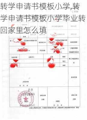 转学申请书模板小学,转学申请书模板小学毕业转回家里怎么填