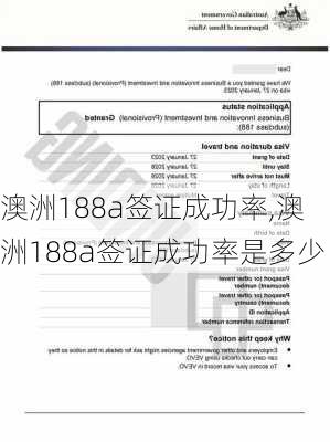 澳洲188a签证成功率,澳洲188a签证成功率是多少