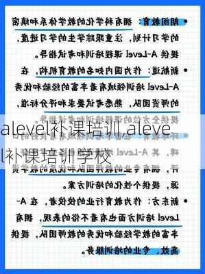 alevel补课培训,alevel补课培训学校