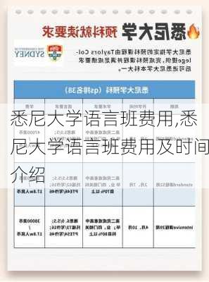 悉尼大学语言班费用,悉尼大学语言班费用及时间介绍