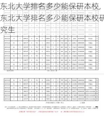 东北大学排名多少能保研本校,东北大学排名多少能保研本校研究生