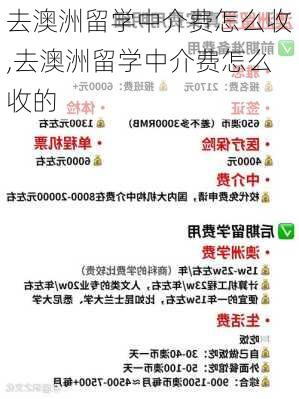 去澳洲留学中介费怎么收,去澳洲留学中介费怎么收的