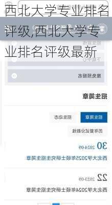 西北大学专业排名评级,西北大学专业排名评级最新