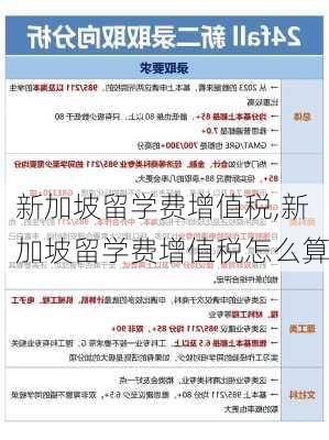 新加坡留学费增值税,新加坡留学费增值税怎么算