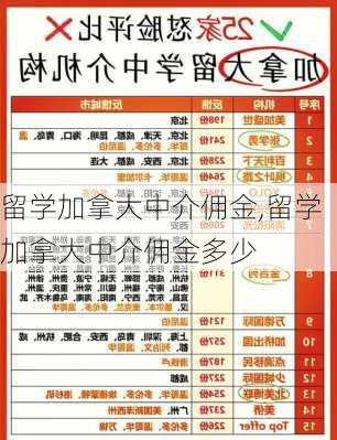 留学加拿大中介佣金,留学加拿大中介佣金多少