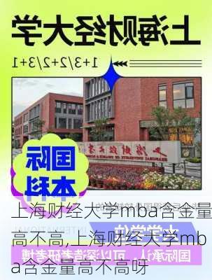 上海财经大学mba含金量高不高,上海财经大学mba含金量高不高呀