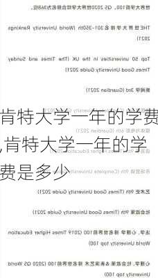 肯特大学一年的学费,肯特大学一年的学费是多少