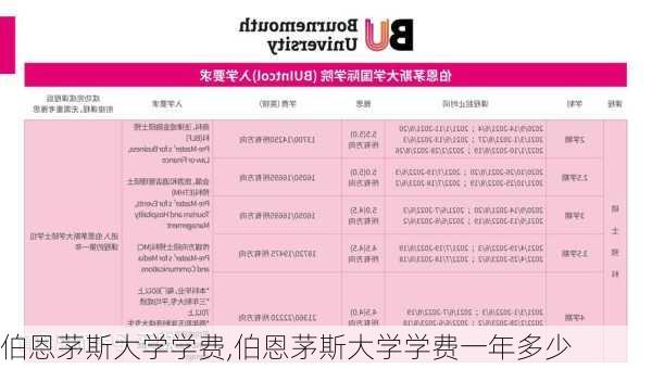 伯恩茅斯大学学费,伯恩茅斯大学学费一年多少