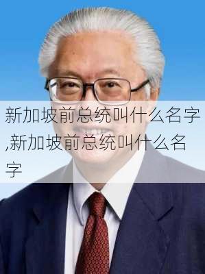 新加坡前总统叫什么名字,新加坡前总统叫什么名字