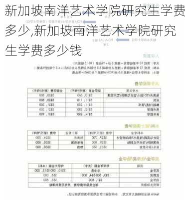 新加坡南洋艺术学院研究生学费多少,新加坡南洋艺术学院研究生学费多少钱