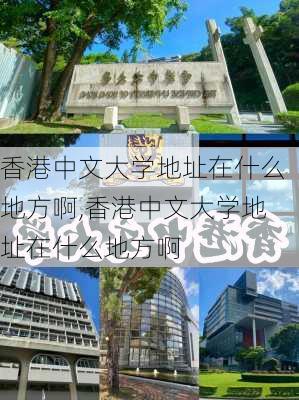 香港中文大学地址在什么地方啊,香港中文大学地址在什么地方啊