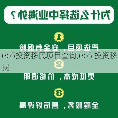 eb5投资移民项目查询,eb5 投资移民