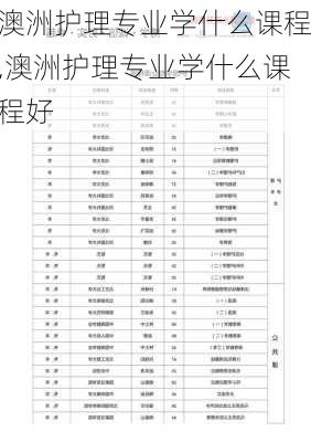 澳洲护理专业学什么课程,澳洲护理专业学什么课程好