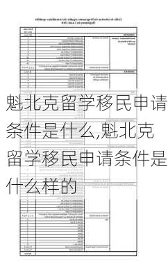 魁北克留学移民申请条件是什么,魁北克留学移民申请条件是什么样的