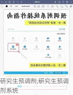 研究生预调剂,研究生预调剂系统