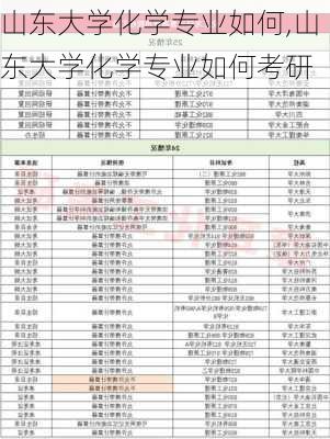 山东大学化学专业如何,山东大学化学专业如何考研