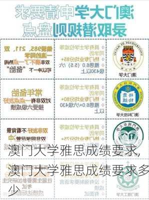 澳门大学雅思成绩要求,澳门大学雅思成绩要求多少