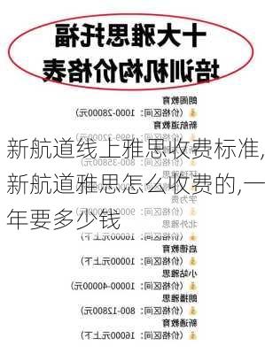 新航道线上雅思收费标准,新航道雅思怎么收费的,一年要多少钱