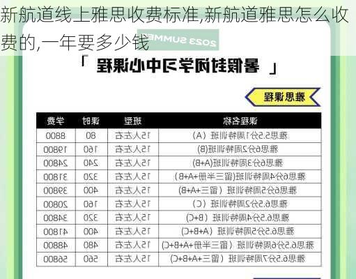 新航道线上雅思收费标准,新航道雅思怎么收费的,一年要多少钱