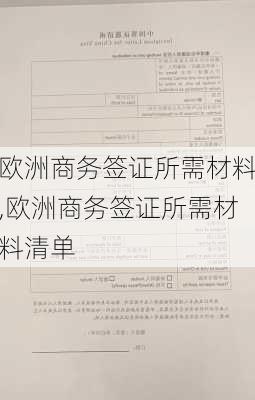 欧洲商务签证所需材料,欧洲商务签证所需材料清单