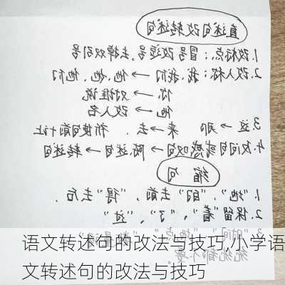 语文转述句的改法与技巧,小学语文转述句的改法与技巧