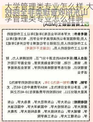 大学管理类专业怎么样,大学管理类专业怎么样啊