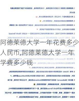 阿德莱德大学一年花费多少人民币,阿德莱德大学一年学费多少钱