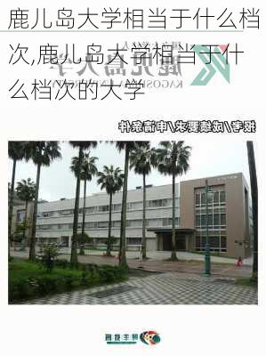 鹿儿岛大学相当于什么档次,鹿儿岛大学相当于什么档次的大学