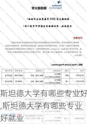 斯坦德大学有哪些专业好,斯坦德大学有哪些专业好就业