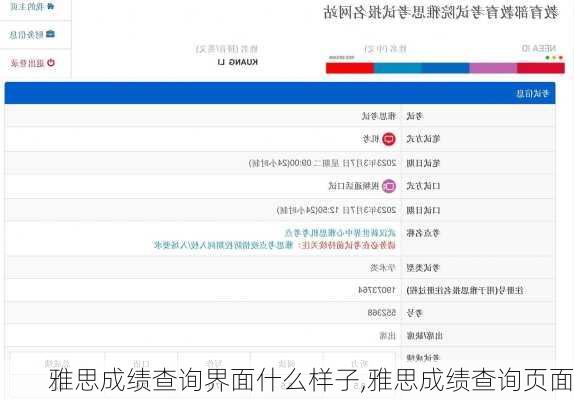 雅思成绩查询界面什么样子,雅思成绩查询页面