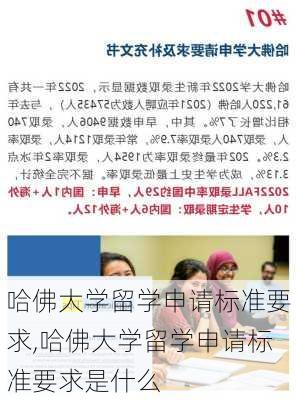 哈佛大学留学申请标准要求,哈佛大学留学申请标准要求是什么